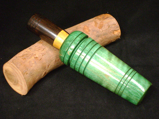 Curly Maple and African Blackwood Reelfoot Style Duck Call