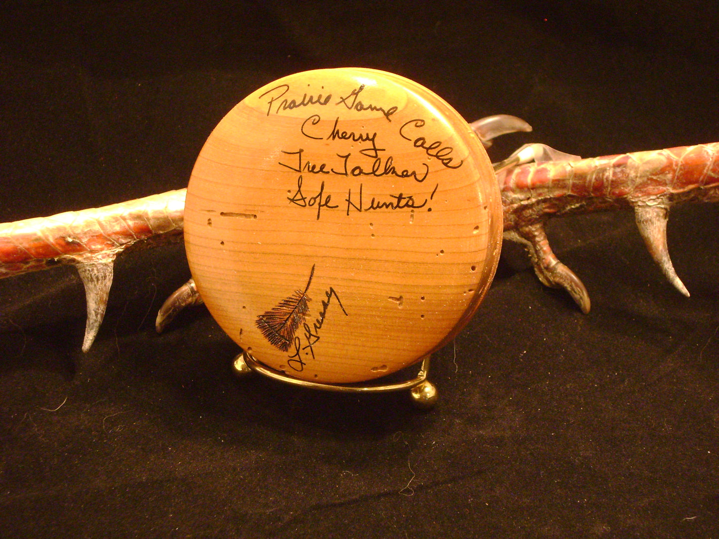 3.25" Wormy Cherry Tree Talker Slate Friction Call