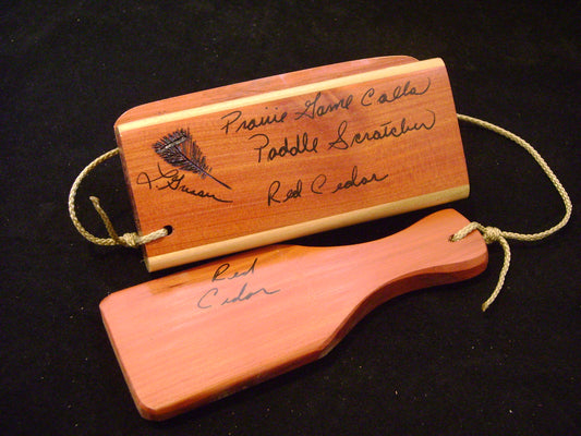 Red Cedar Box and Paddle with Poplar Trim Scratch Box