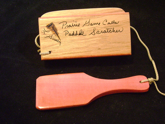 Butternut and Pink Ivory/Pink Ivory Paddle Scratch Box Call