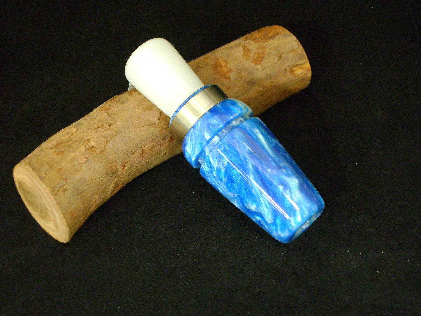 Blue Ice and Frost White Acrylic Mallard Duck Call