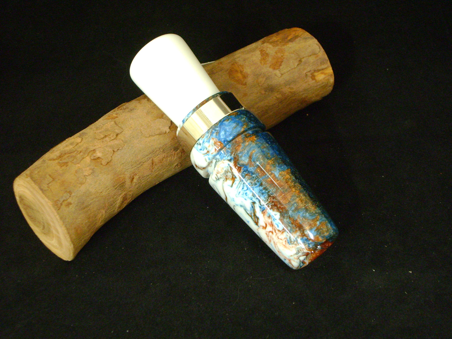 Copper Creek Swirl and White Acrylic Mallard Duck Call