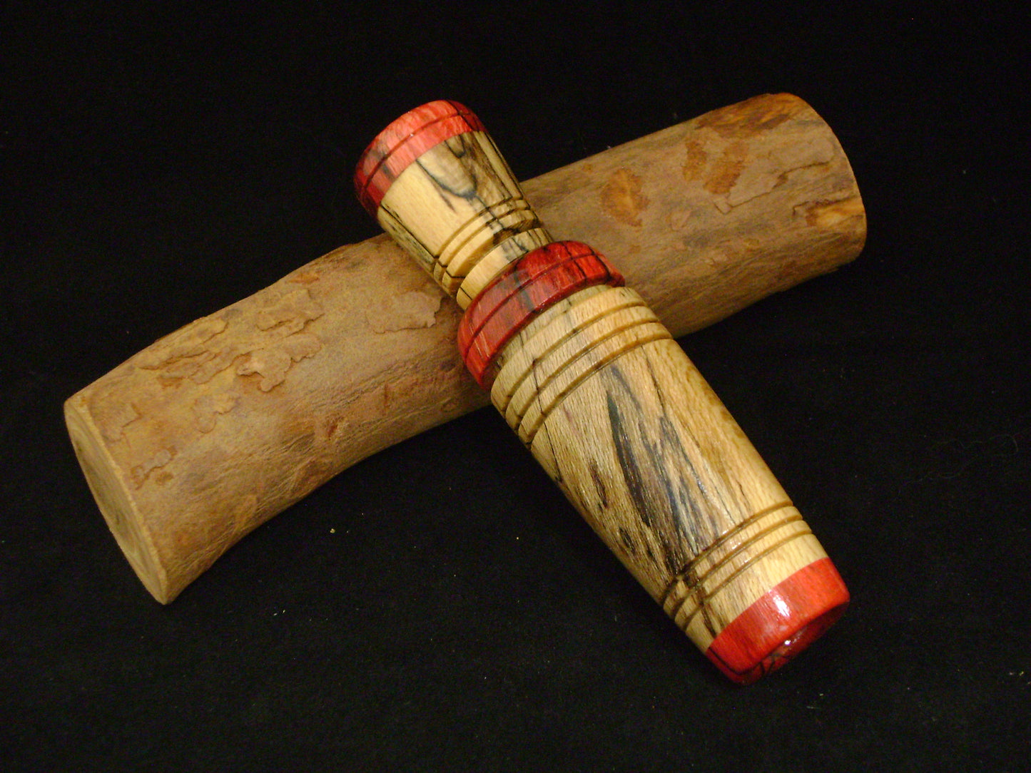 Spaulted Maple/Delrin & Spaulted Maple Mallard Duck Call