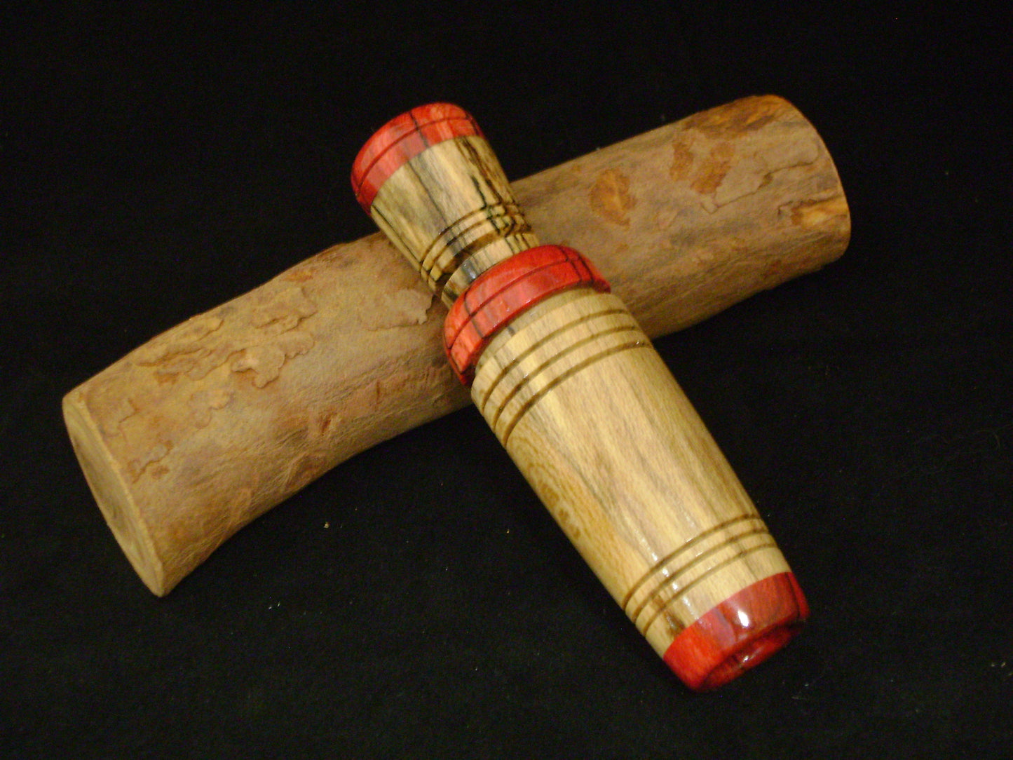 Spaulted Maple/Delrin & Spaulted Maple Mallard Duck Call