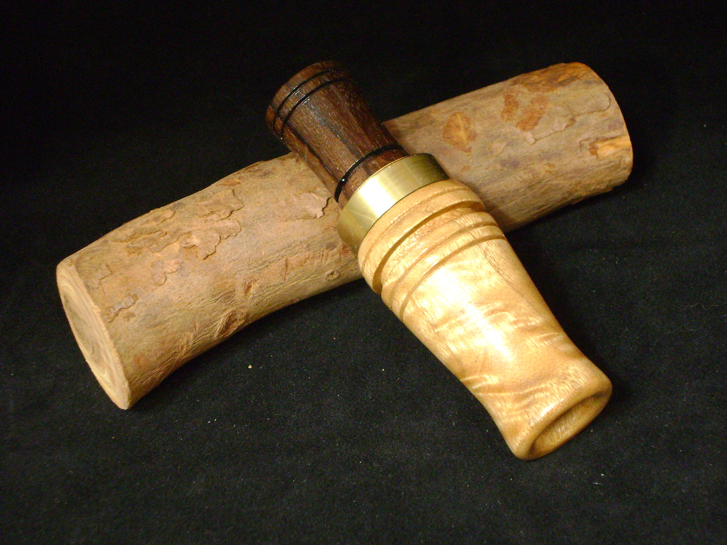 Camphor Burl and Rosewood Wood Duck Call
